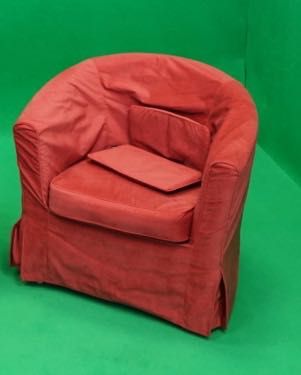 Fotel TULLSTA IKEA, pokrowiec Nordvalla średnioszary