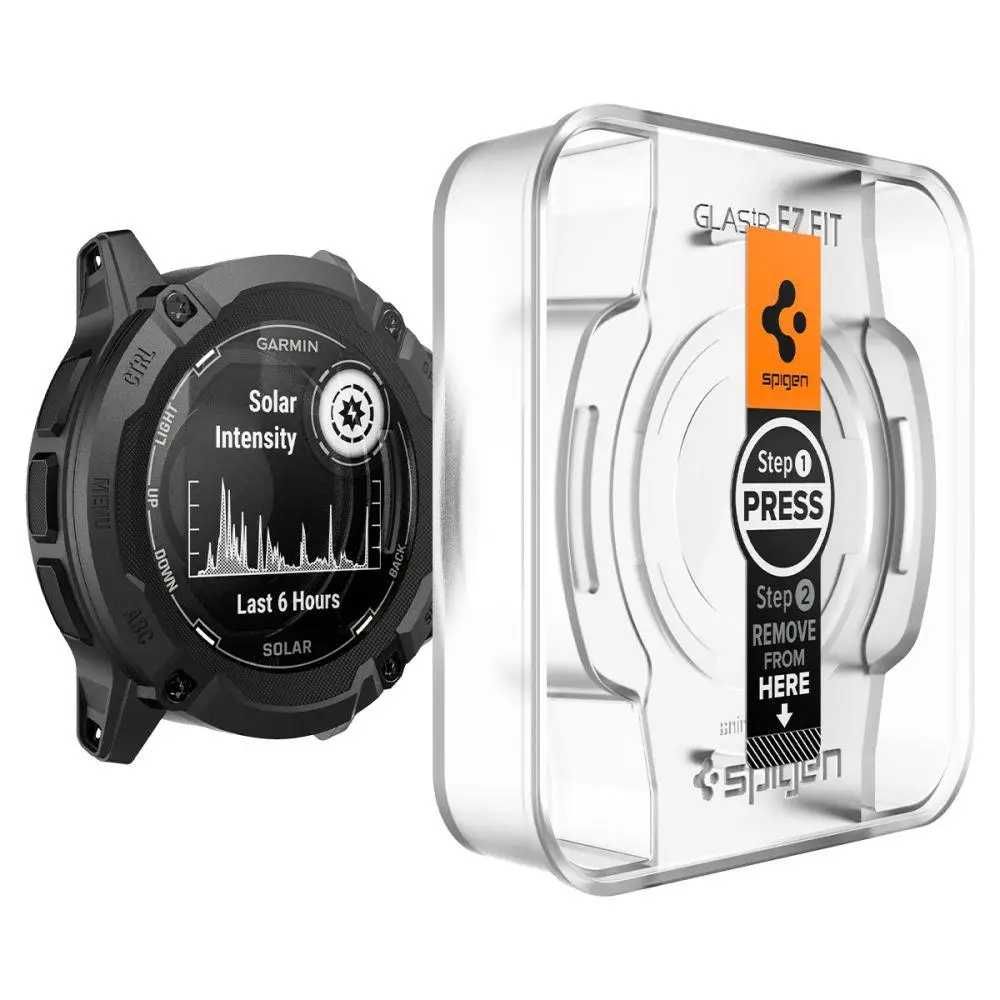 Защитное стекло Spigen ''EZ Fit'' 2-pack для Garmin Instinct 2X Solar