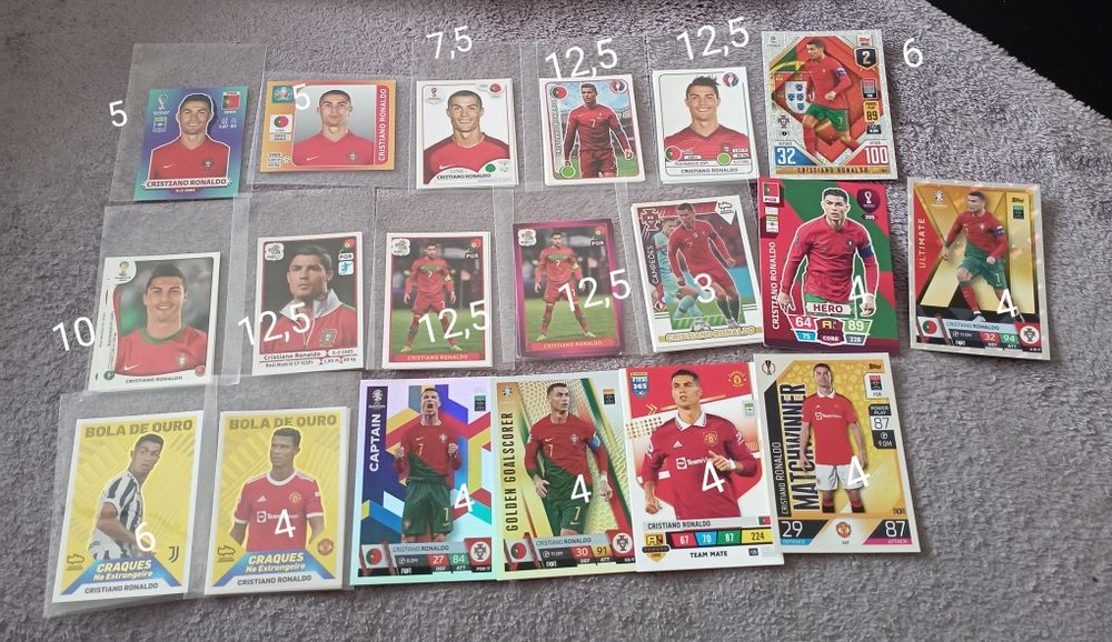 Cromos e cards Cristiano Ronaldo