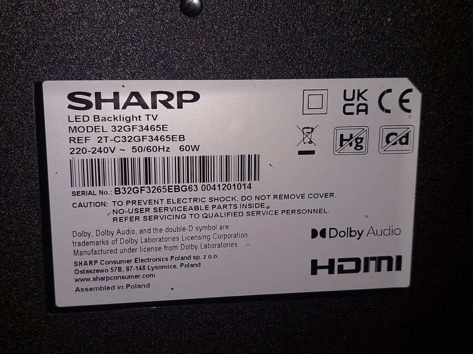 32GF3465E smart tv, Led,  dvb-t2