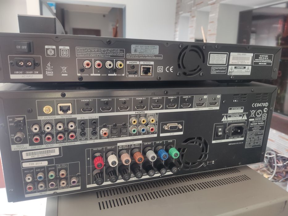 Bardzo kultowy zestaw do kina domowego najwyższy model AVR 370 pllus B