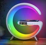 RGB нічник-годинник із Bluetooth колонкою і бездротовою зарядкою (3в1)
