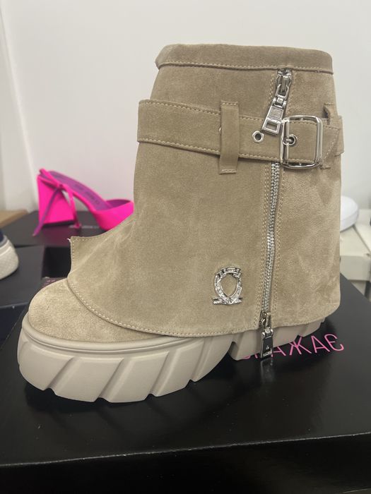 Жіночі сапожки шкіряні