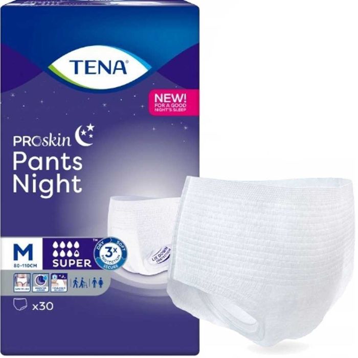 Pieluchomajtki, pieluchy anatomiczne, wkładki urologiczne Seni, Tena!