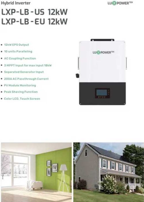 HIT! LUXPOWER inwerter 15K hybrydowy 3fazy LV LP3- 6750zł+wysyłka 1zł!