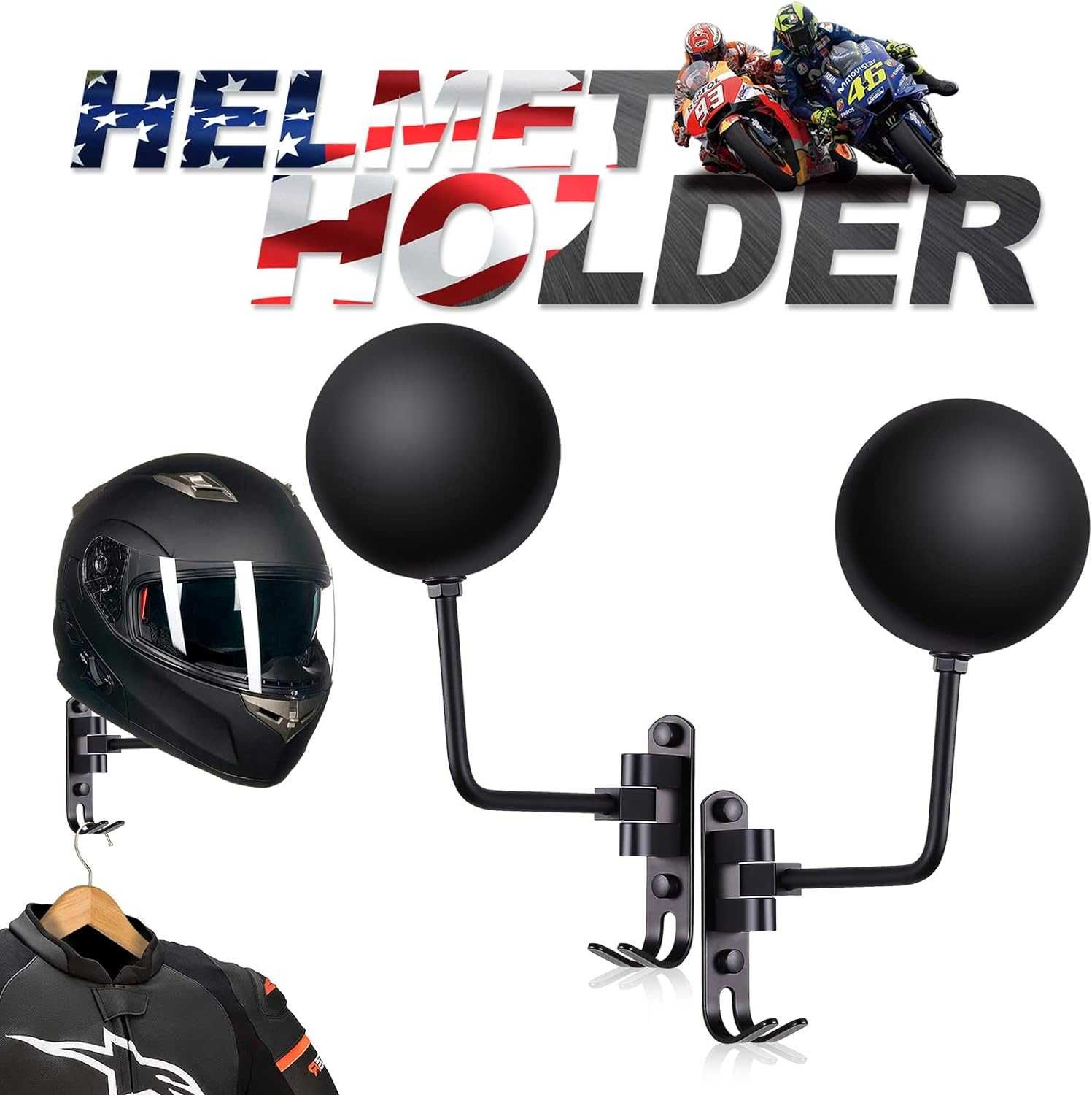 Uchwyt na kask Wieszak na kask Stojak na kask