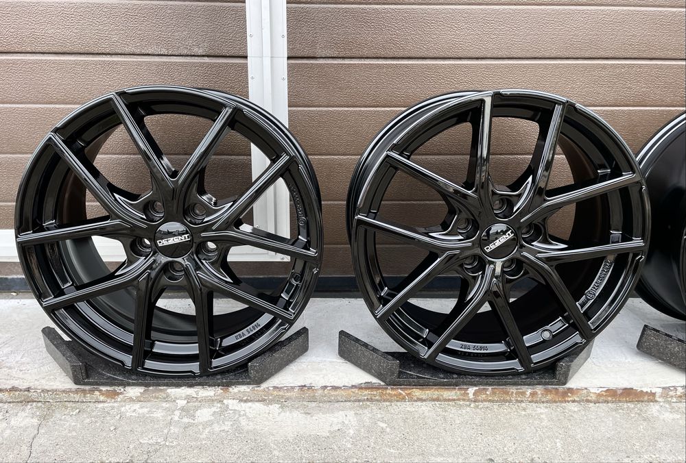 4x felgi aluminiowe Czarne 5x108 r17 et50 7,5J Alufelgi Oryginał 17”