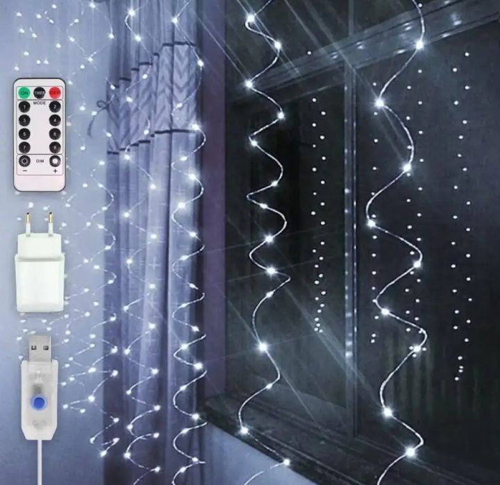 Гірлянда - штора 3*3 м