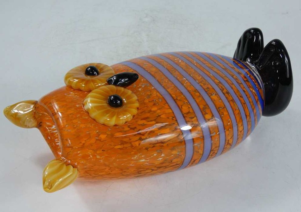 Figura SOWA WAZON sówka szkło MURANO figurka puchacz 22 cm