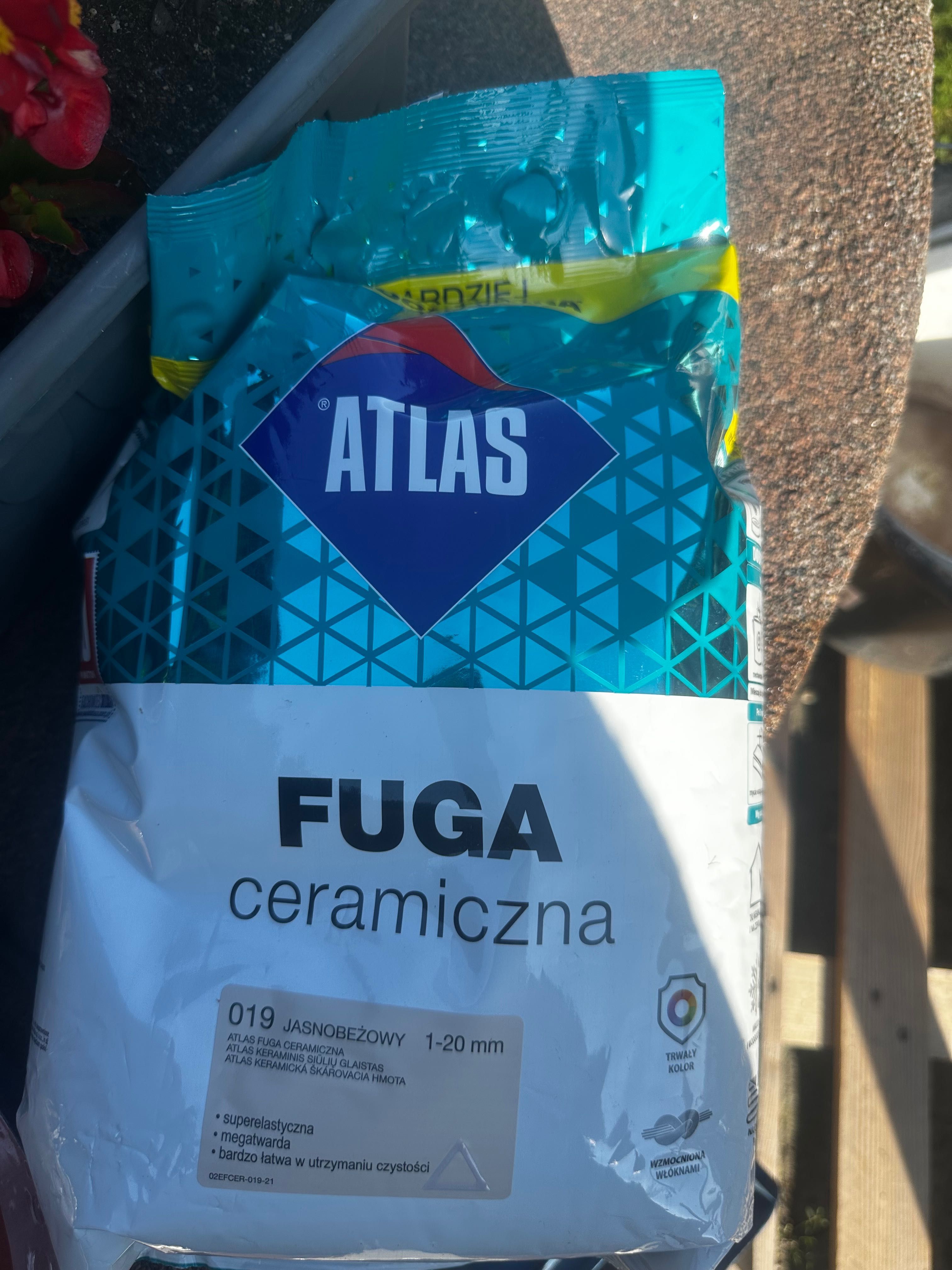 10 kg Fuga ceramiczna Atlas kolor jasnobeżowy 019