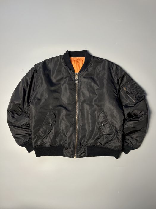 Чоловічий вінтажний бомбер куртка MA 1 alpha industries style