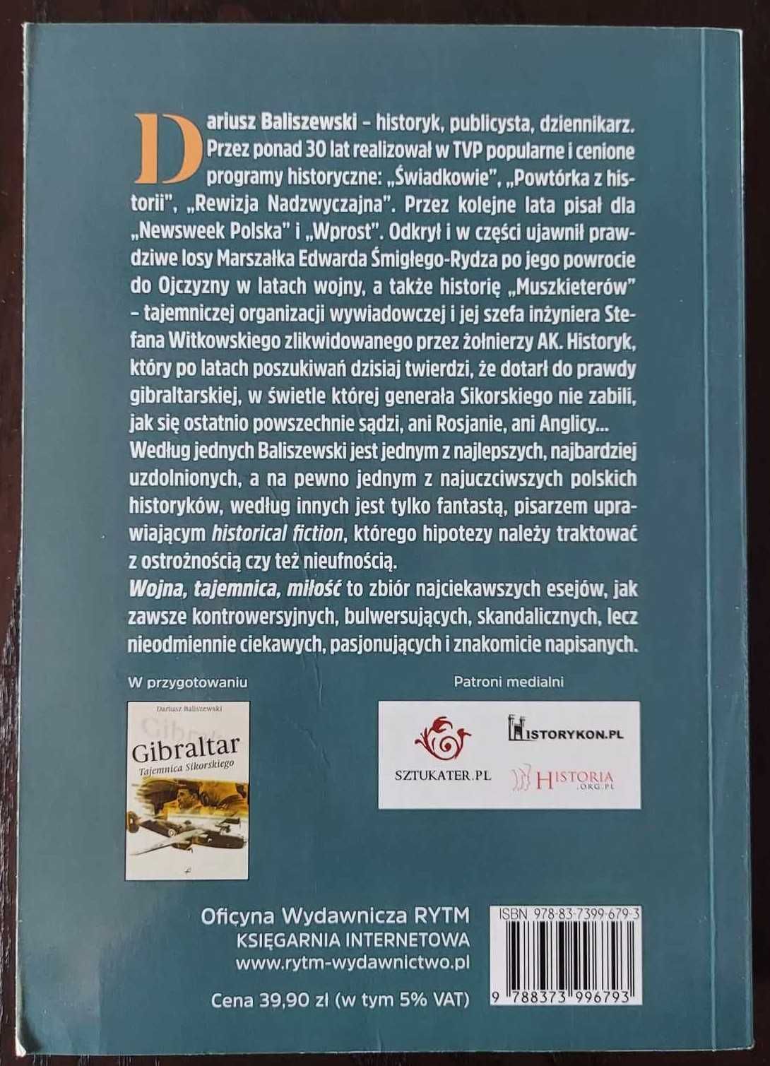 Wojna Tajemnica Miłość - Dariusz Baliszewski