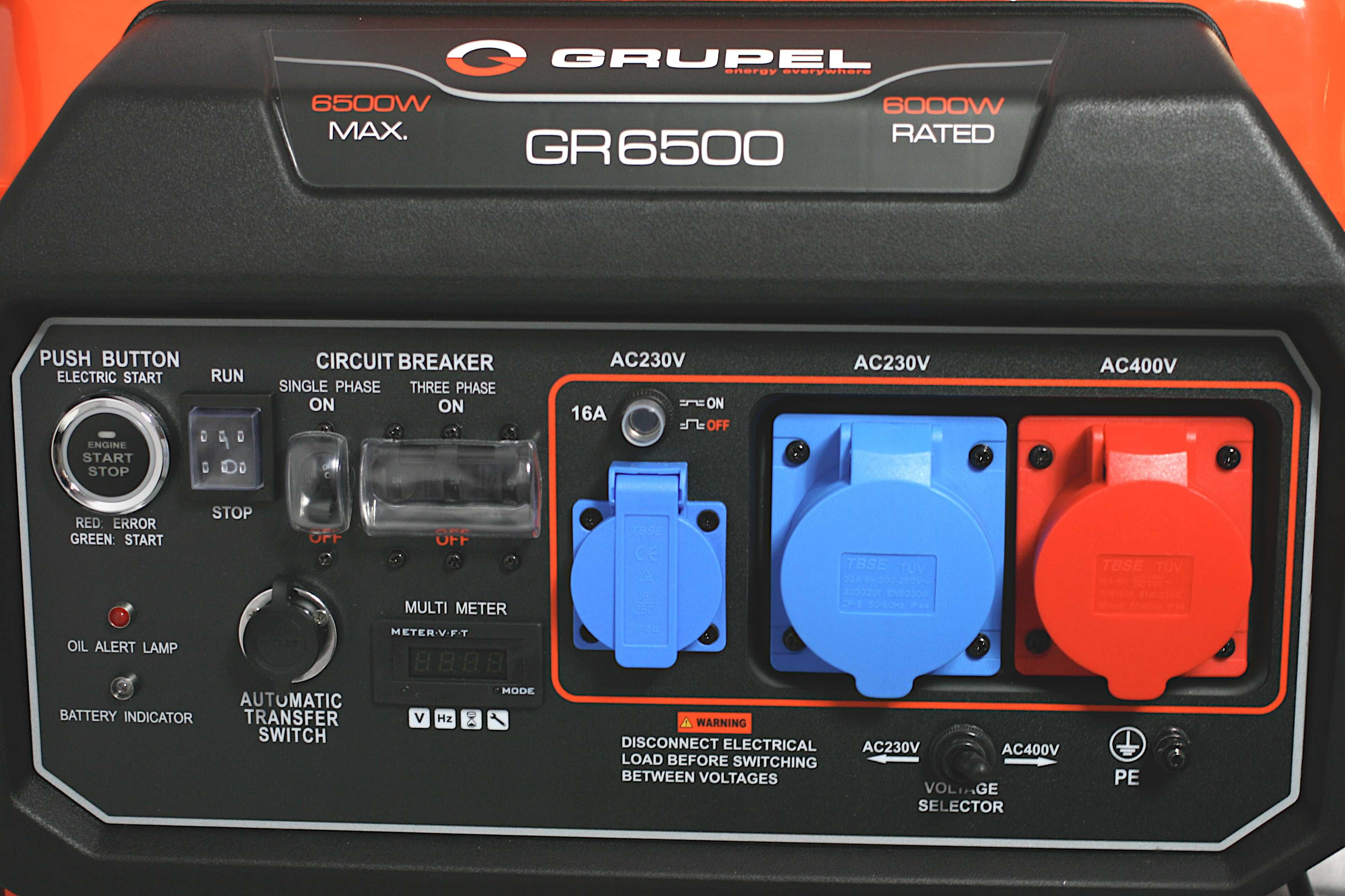NOWY AGREGAT Prądotwórczy GRUPEL GR6500- 230V/400V + Zdalny Start