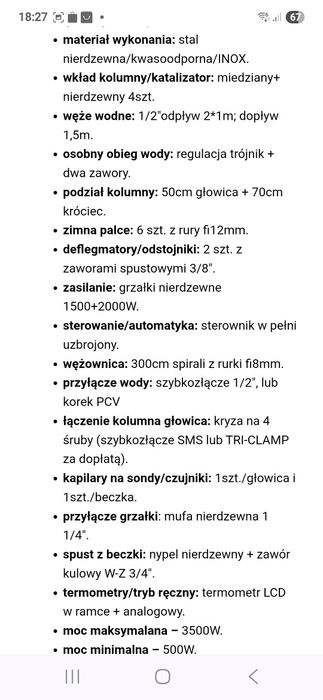Destylator automatyczny