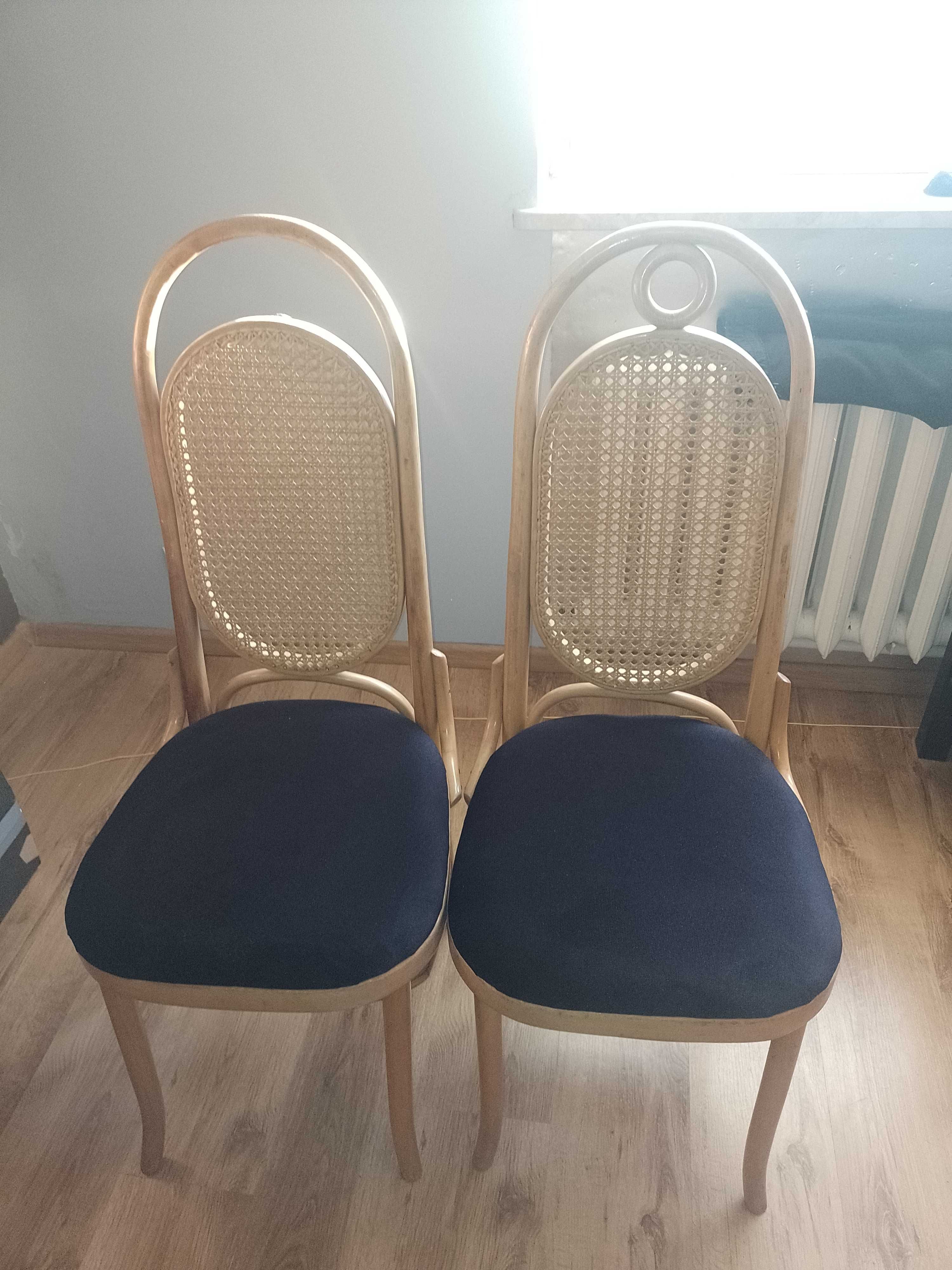 Piękne krzesełka stylowe typu Thonet 4 szt,oparcie plecionka wiedeńska