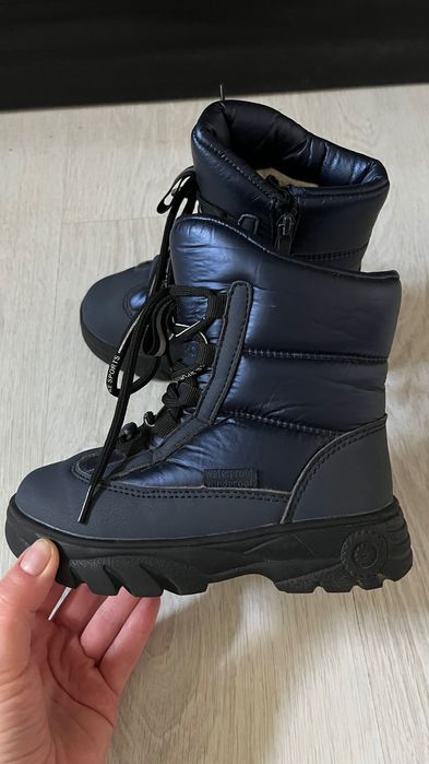 БроньТеплі дитячі зимові термо черевики водонепроникні на овчині