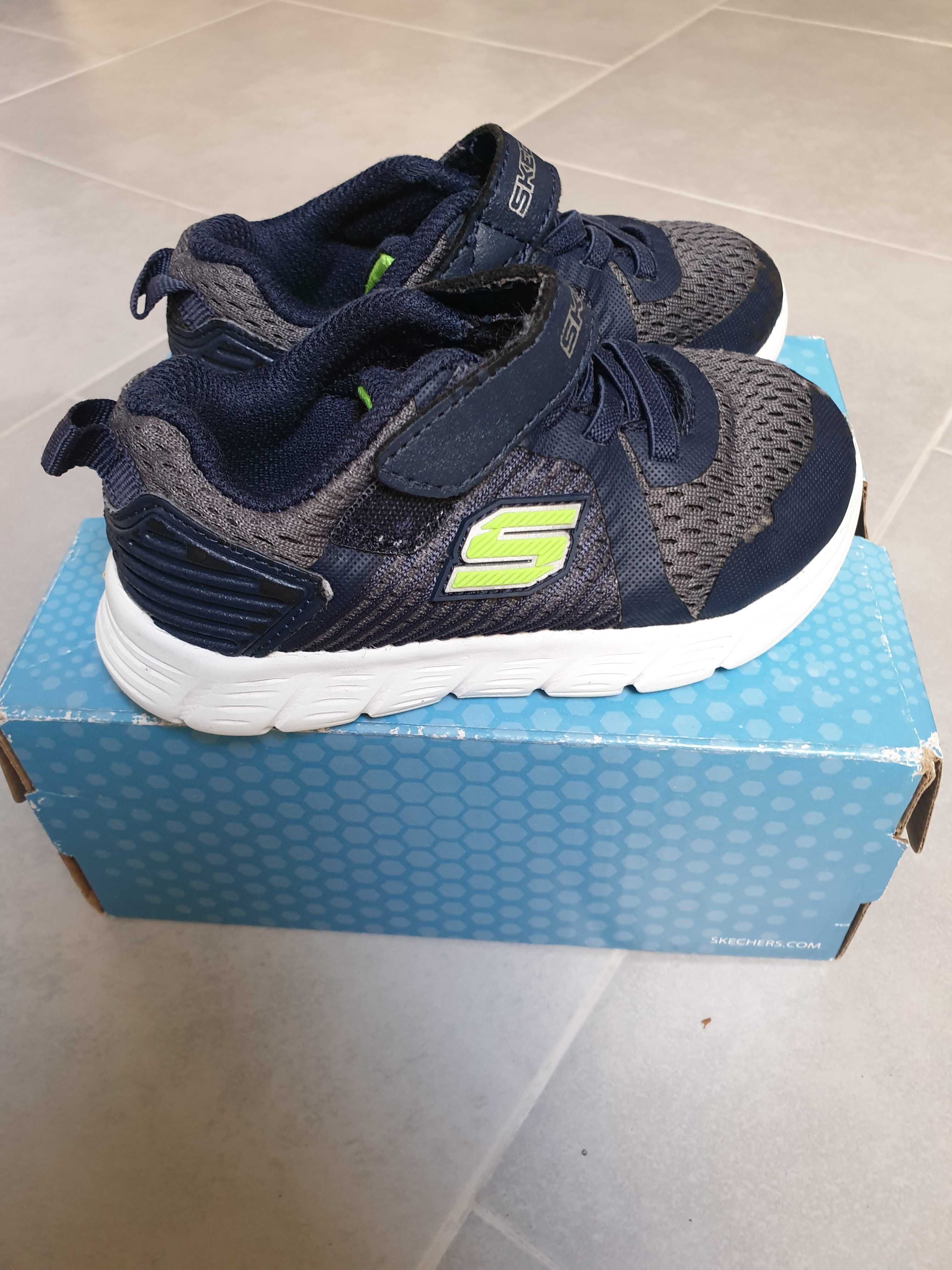 Vendo ténis Skechers azuis, N.23