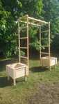 Pergola ogrodowa drewniana przejście 2 donice