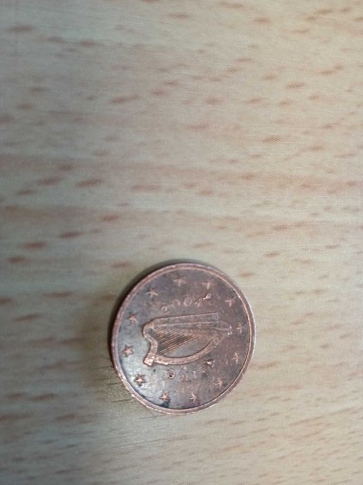 Moeda rara 2 centimos irlanda 2004