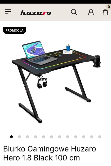 Biurko gamingowe Huzaro