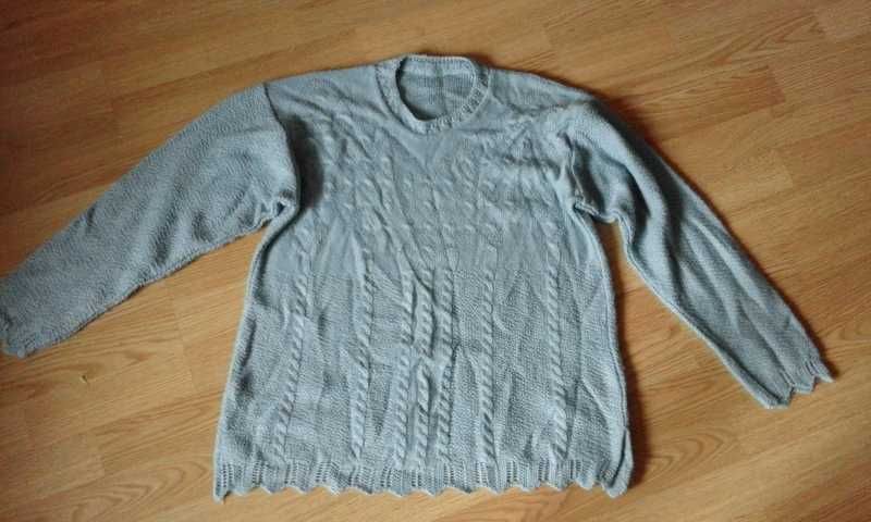 sweter cienki miętowy 42 44