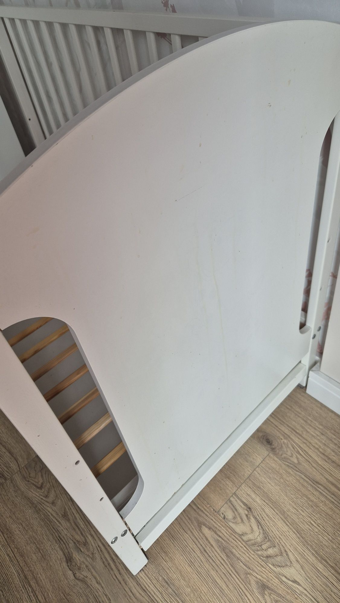 Łóżeczko łóżko dziecięce niemowlęce regulowane z szufladą 120 x 60