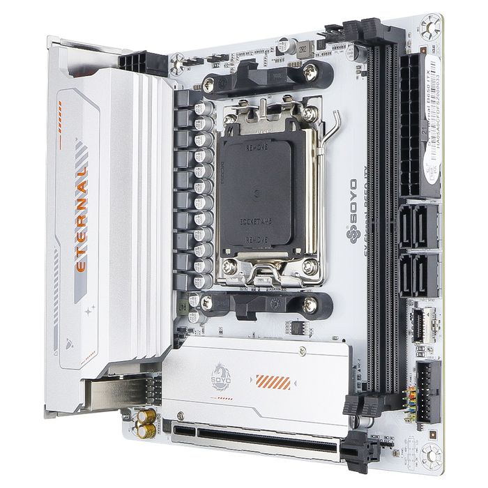 Нова‼️мат.плата mini-ITX AM5 SOYO B650 ITX Eternal PCIe 5.0 NVMe ARGB