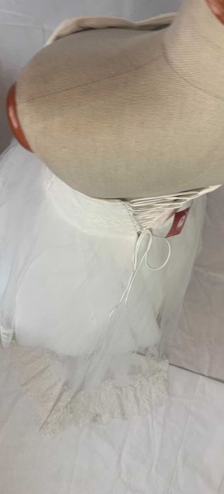 Nowa Suknia ślubna katedralny tren 38 M Księżniczka koronka francuska