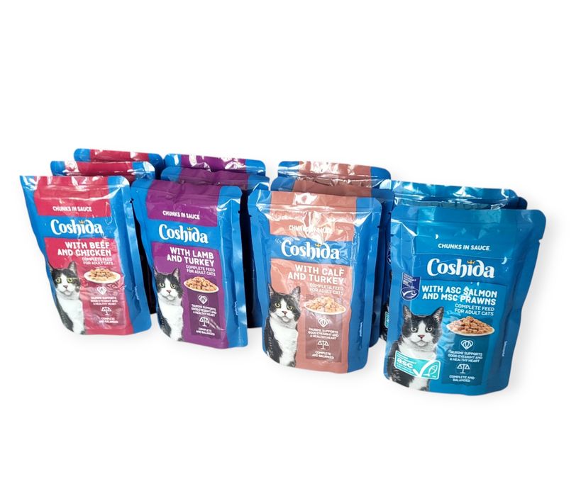 Zestaw dla kota mix 4 smaki 48szt