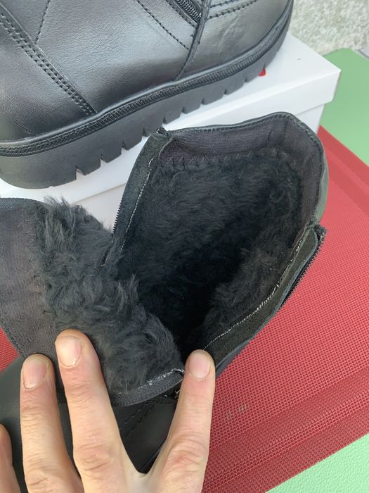 Шикарні Чоловічі зимові черевики кожані р45