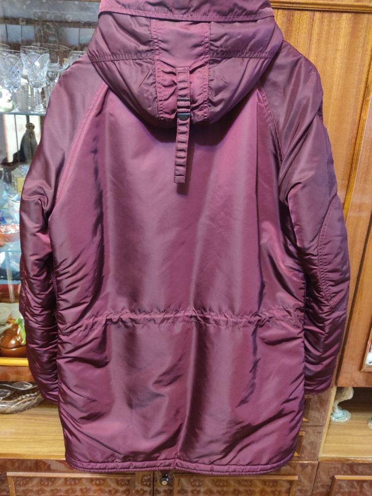 Куртка парка Alpha Industries Slim Fit N-3B Maroon/Orange бордо Аляска