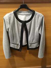 Casaco/Blazer Curto Cinza