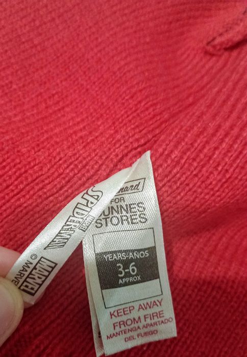 Czapka dziecięca ocieplana unisex dzianina Spiderman 3/6lat Marvel