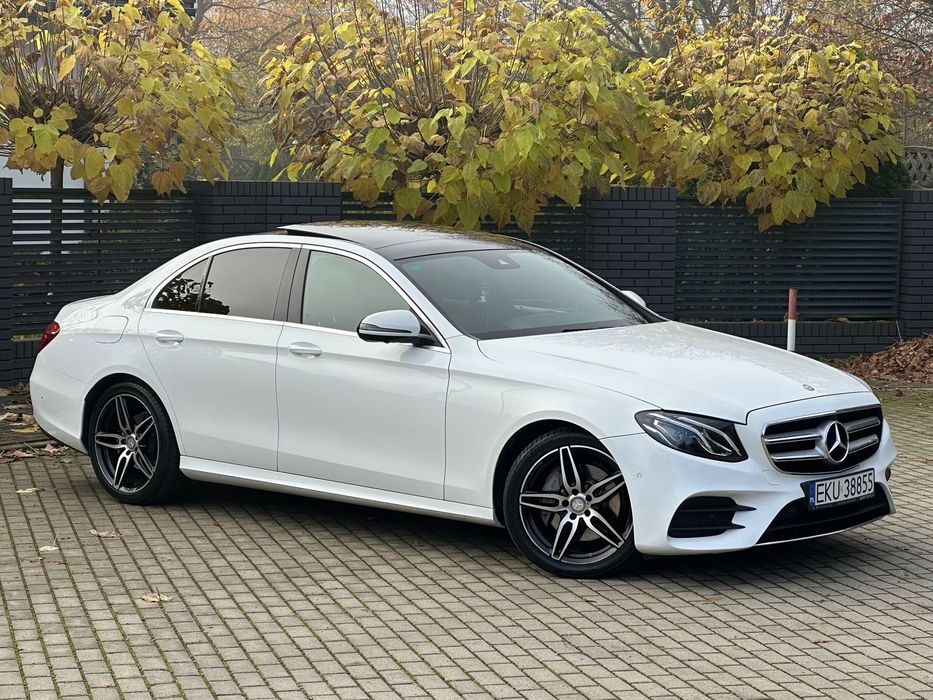 Mercedes-Benz Klasa E Mercedes E220d W213 194KM AMG Panorama Kamery 360 LED Zadbany