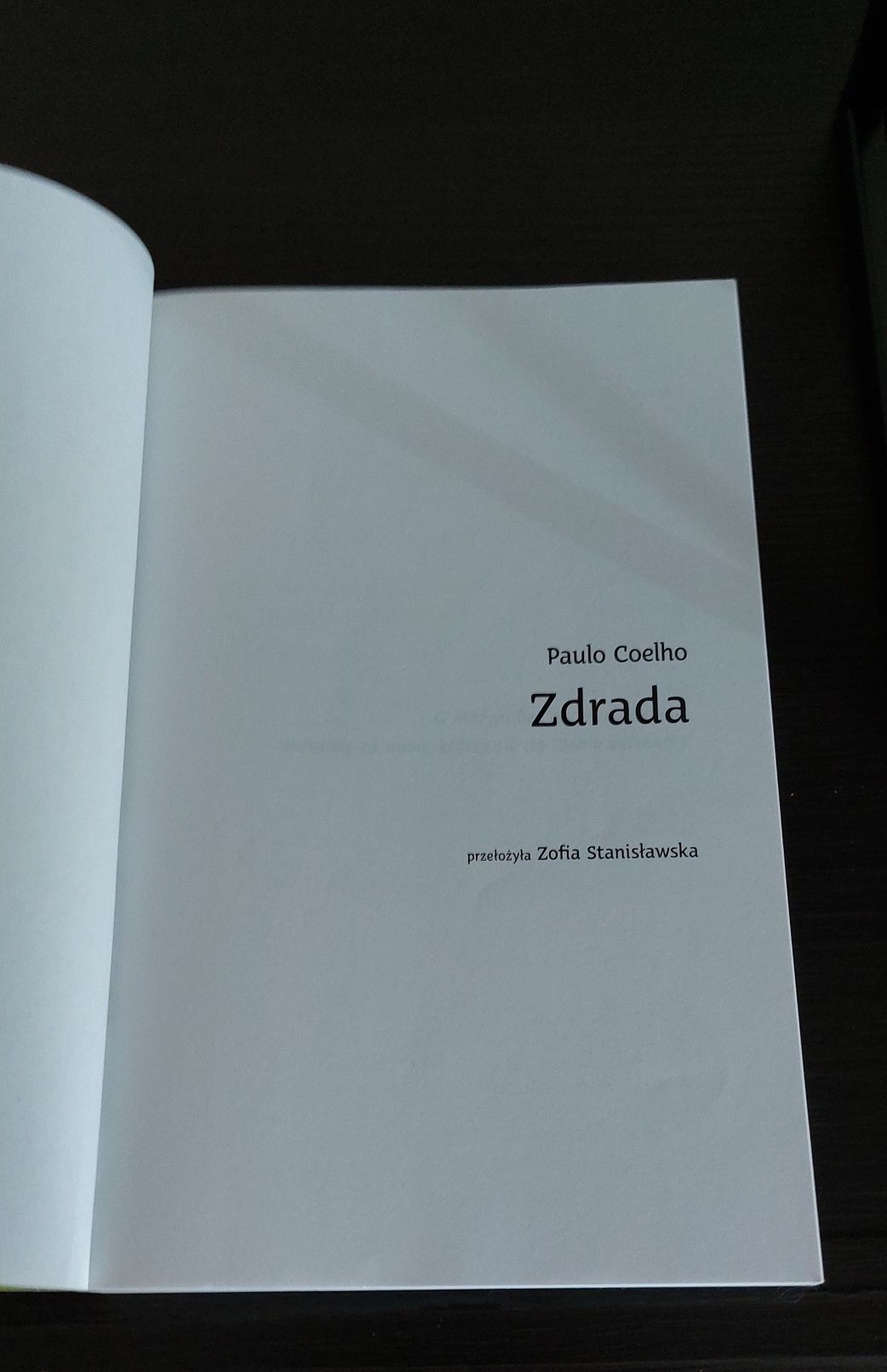 Paulo Coelho " Zdrada"