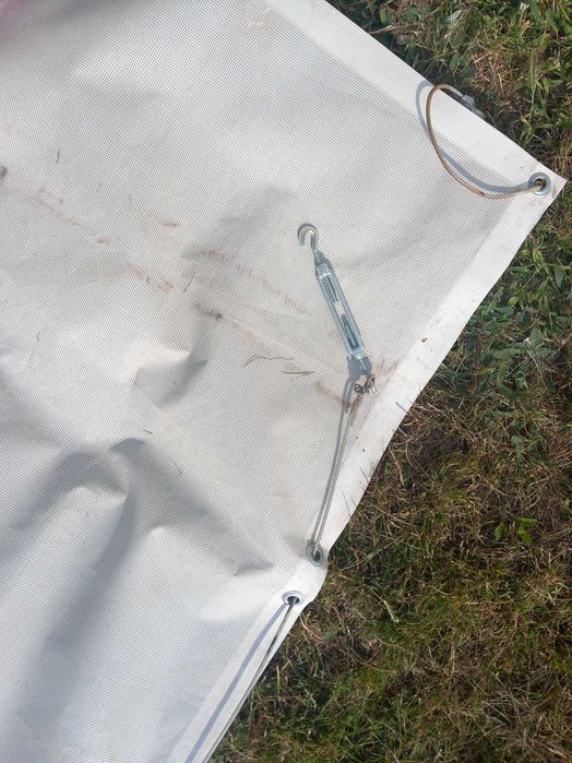 Żagiel zadaszenie ogrodowe mocny wytrzymaly duzy prostokątny 4,6 x 2.6