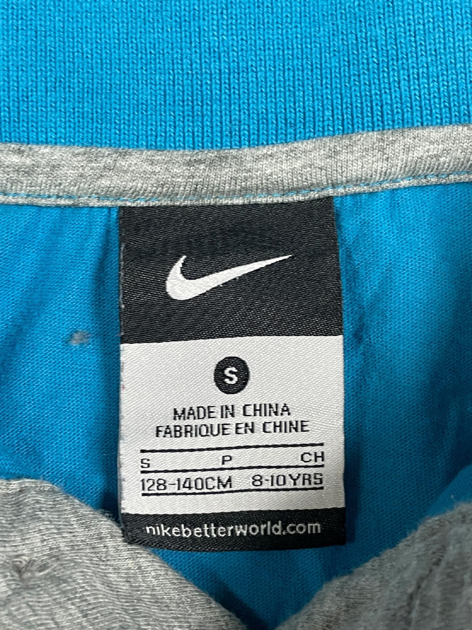 Nike polo dziecięce niebieskie klasyczne logo S