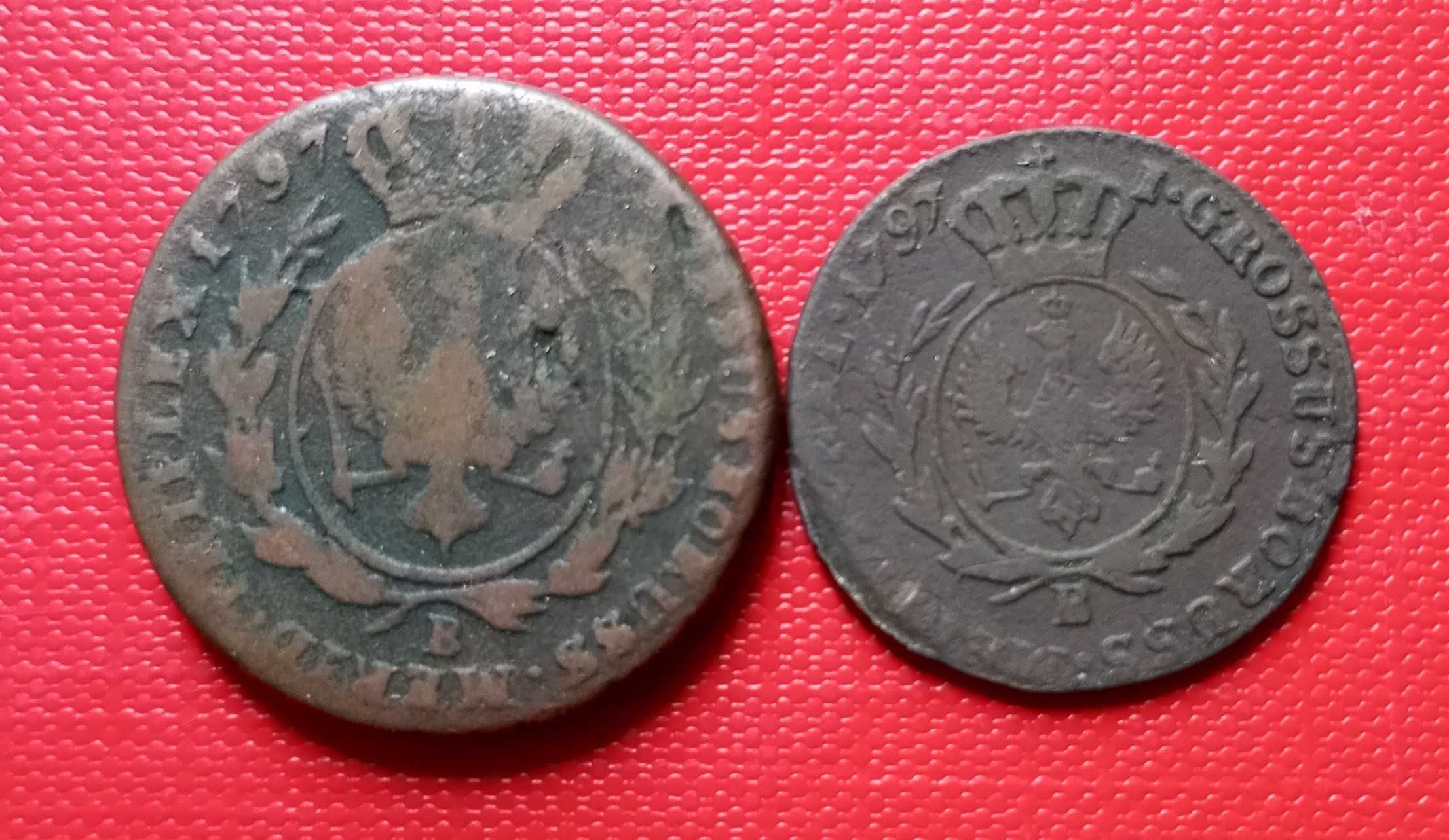 Rzadkie monety Fryderyk Wilhelm II – Prusy 1797 – 1 i 4 grosze