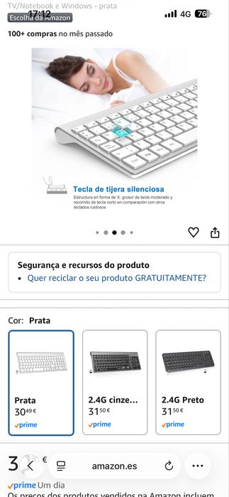 Teclado sem fios