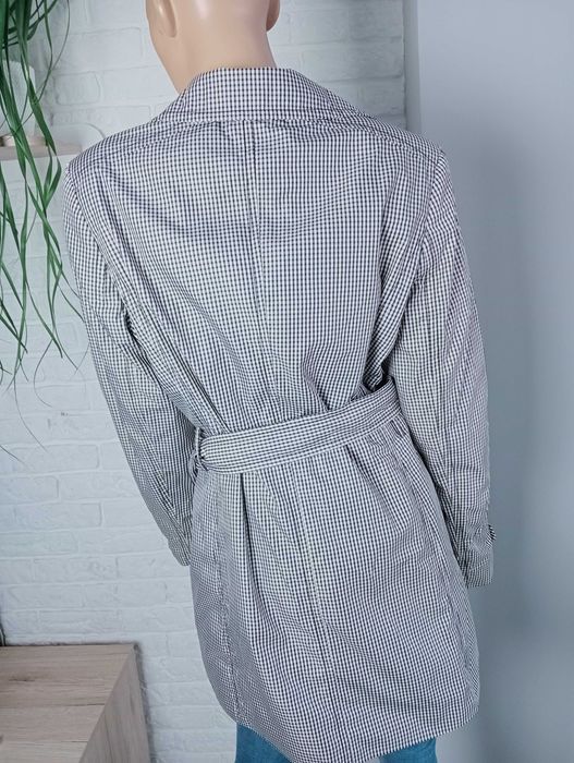 Mexx płaszcz, kurtka na jesień w szarą kratkę 2XL/44/16