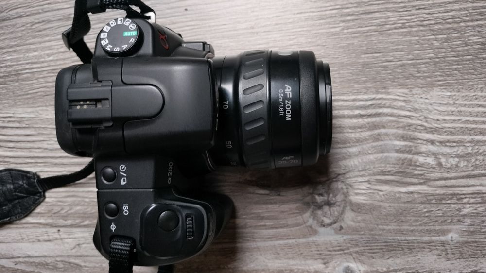 Aparat Sony a200 z obiektywem Minolta af 35-70