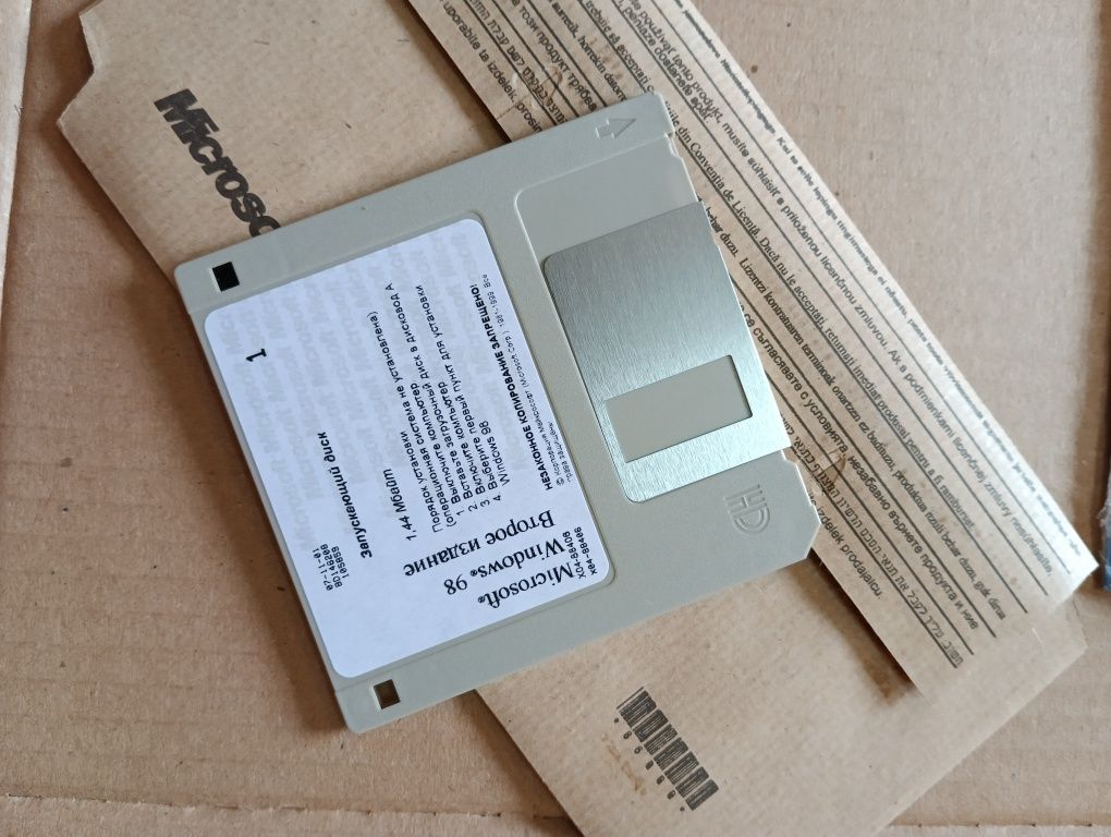 Windows 98 Лицензия Раритет Фирменная коробка
