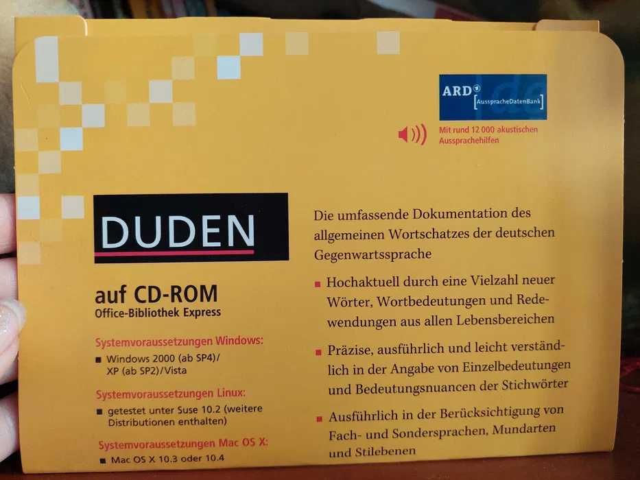 Duden deutsches Universalwörterbuch słownik niemiecko-niemiecki CD-ROM