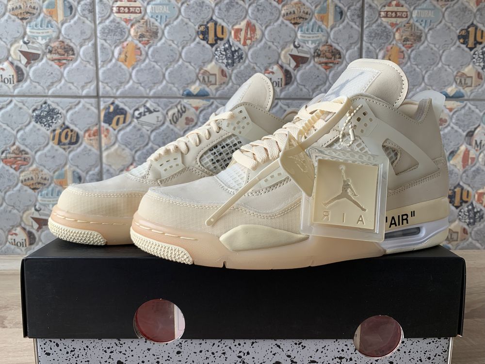 Air Jordan 4 Retro Sail x Off-White Nowe DS DSWT OW Jordan IV