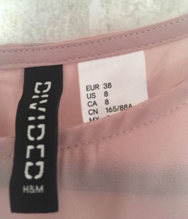 Bluzeczka pudrowy róż divided h&m rozm.  36