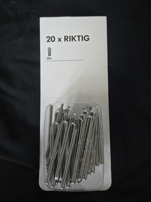 Ikea Riktig haczyki do zasłon firanek