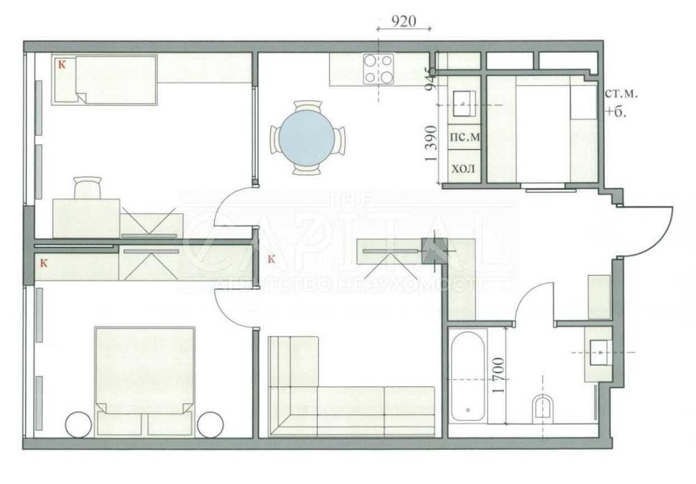 Оренда 2к квартири 70 м2 в ЖК «Новопечерська Вежа», Печерськ, Центр