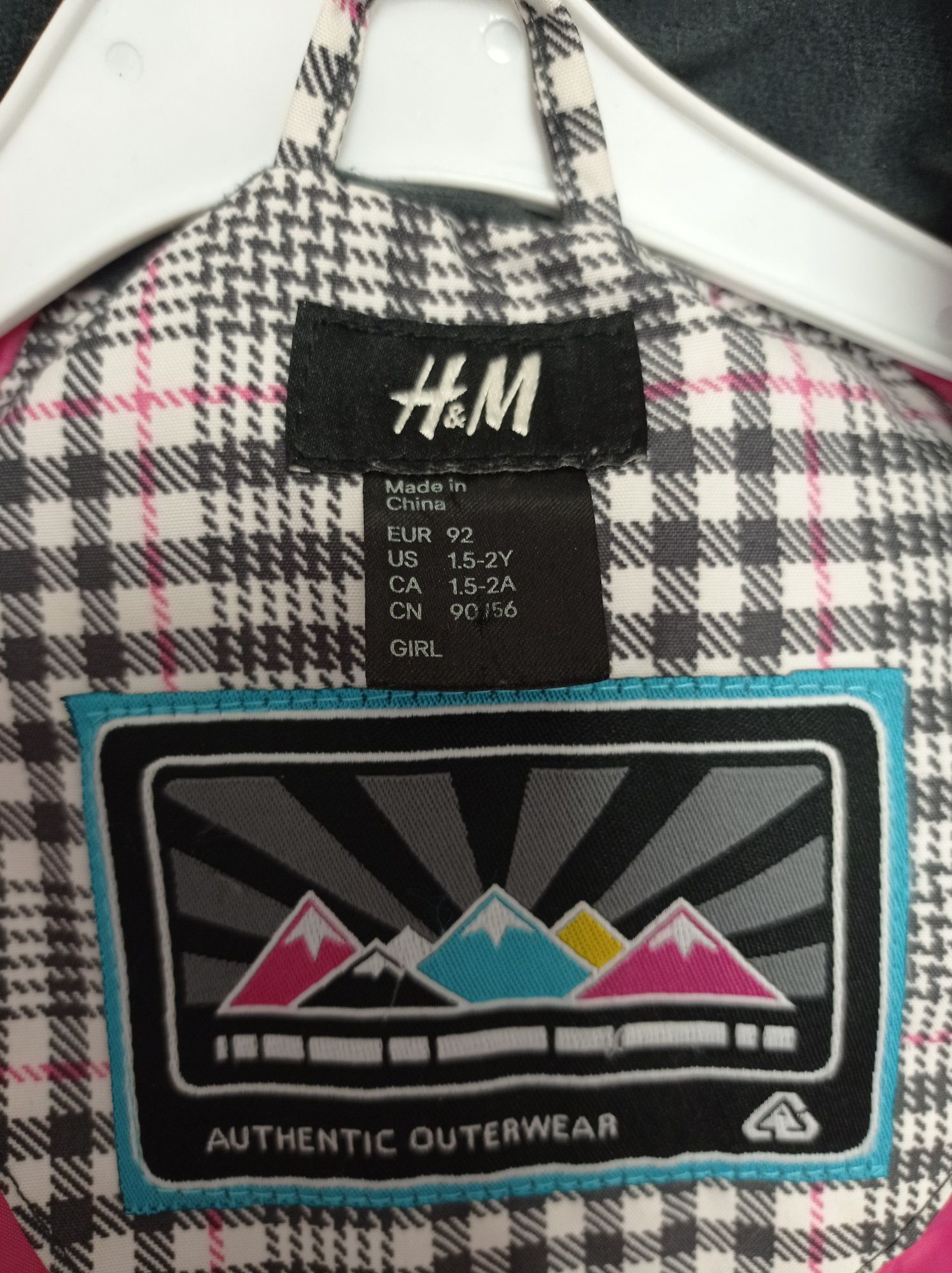 Kurtka parka wiatrówka H&M r. 92