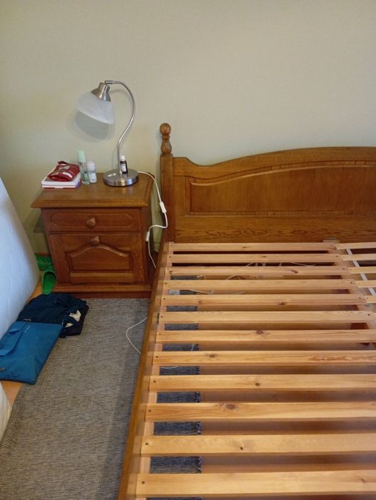 Sprzedam dębowe łóżko 180x200