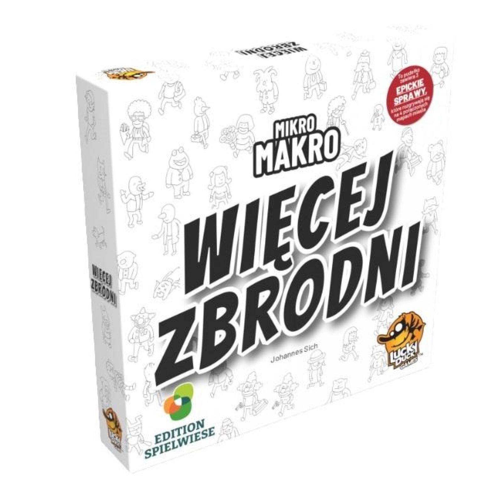 MikroMakro: Więcej zbrodni (Bonus box) Lucky Duck Games Polska pudeł